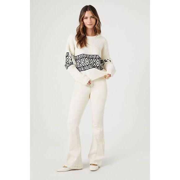 ✨H&M FRINGE-TRIMMED SZ SMALL SWEATER✨ - Picture 3 of 16